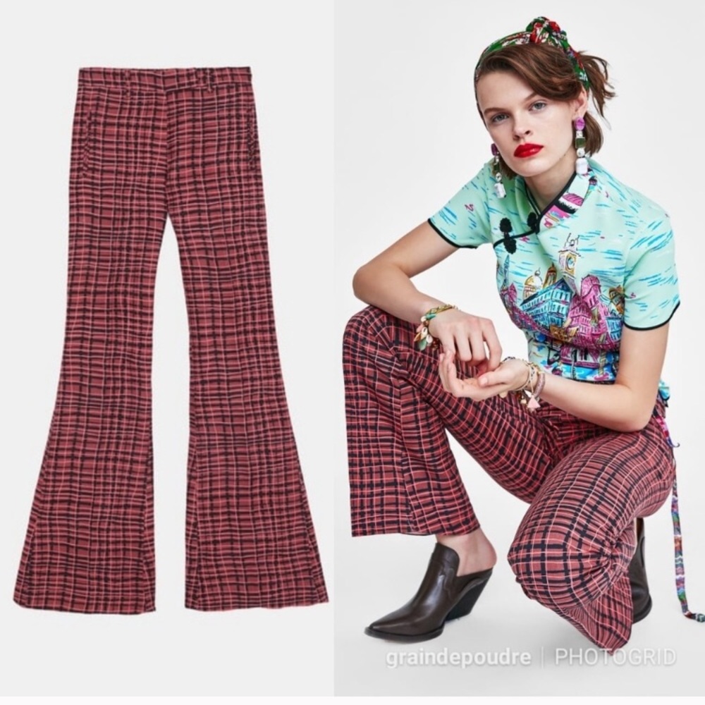 Zara Studio Checked Pants